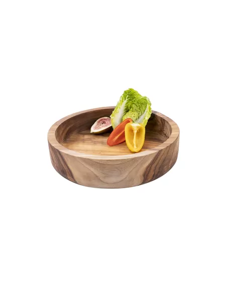 Bowls&Dishes Pure teak Wood Schaal 28x7 cm